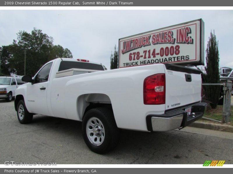 Summit White / Dark Titanium 2009 Chevrolet Silverado 1500 Regular Cab