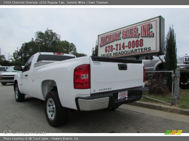 Summit White / Dark Titanium 2009 Chevrolet Silverado 1500 Regular Cab