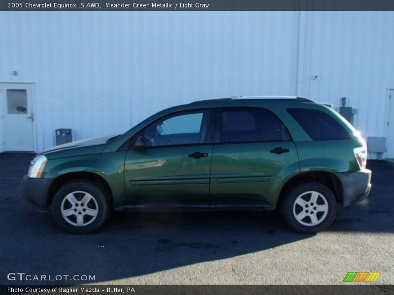 Meander Green Metallic / Light Gray 2005 Chevrolet Equinox LS AWD