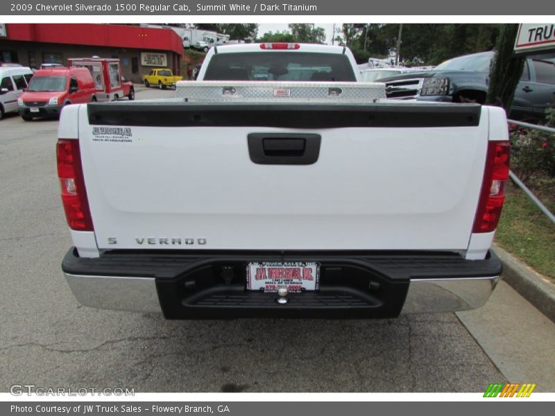 Summit White / Dark Titanium 2009 Chevrolet Silverado 1500 Regular Cab