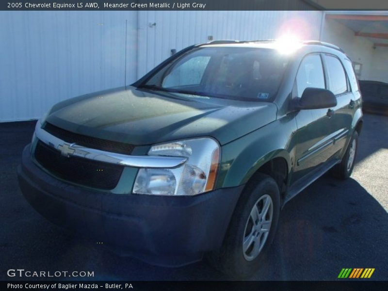 Meander Green Metallic / Light Gray 2005 Chevrolet Equinox LS AWD