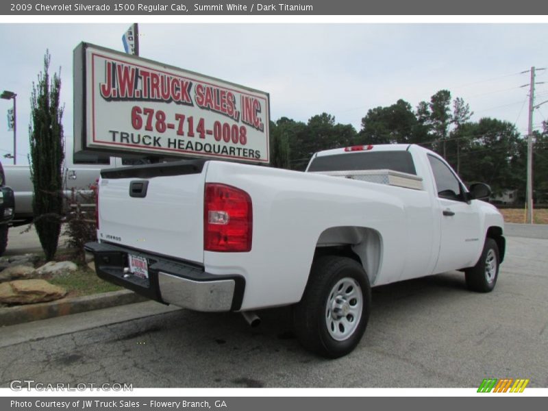 Summit White / Dark Titanium 2009 Chevrolet Silverado 1500 Regular Cab