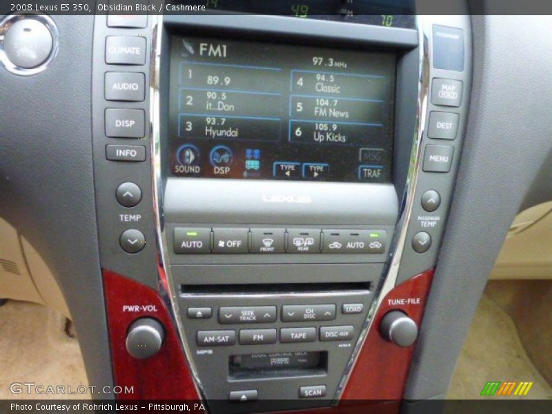 Obsidian Black / Cashmere 2008 Lexus ES 350