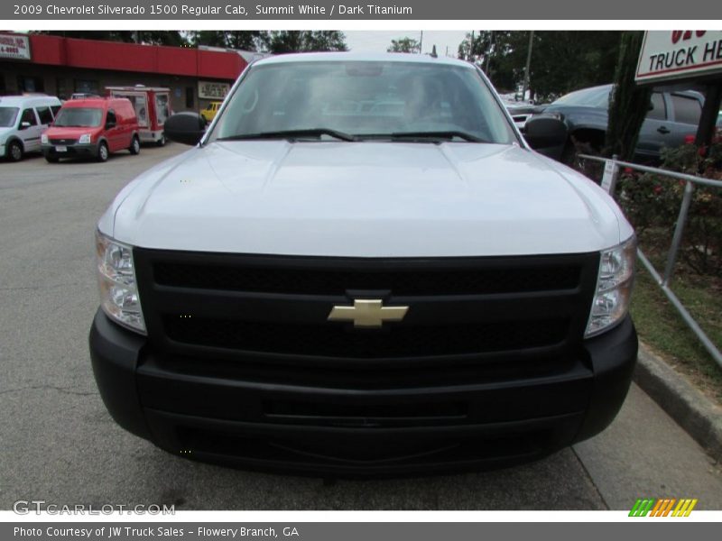 Summit White / Dark Titanium 2009 Chevrolet Silverado 1500 Regular Cab