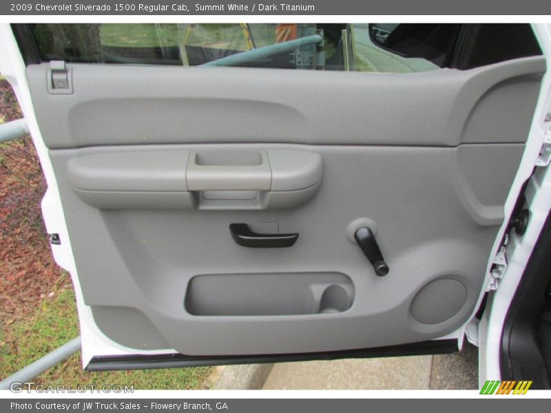 Summit White / Dark Titanium 2009 Chevrolet Silverado 1500 Regular Cab