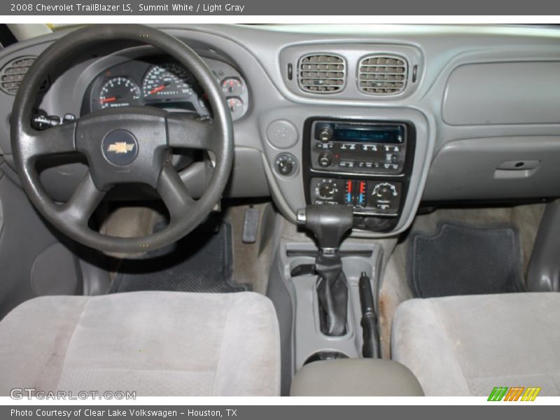 Summit White / Light Gray 2008 Chevrolet TrailBlazer LS