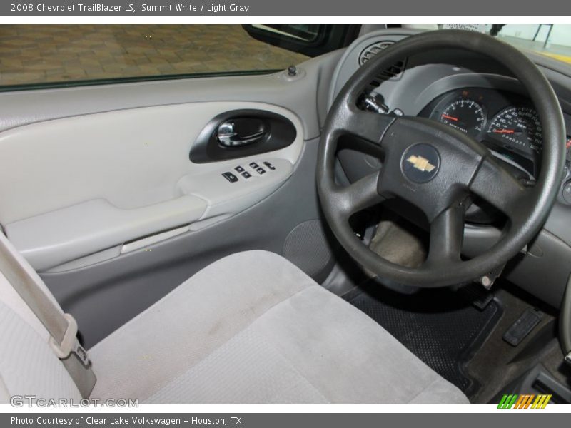 Summit White / Light Gray 2008 Chevrolet TrailBlazer LS