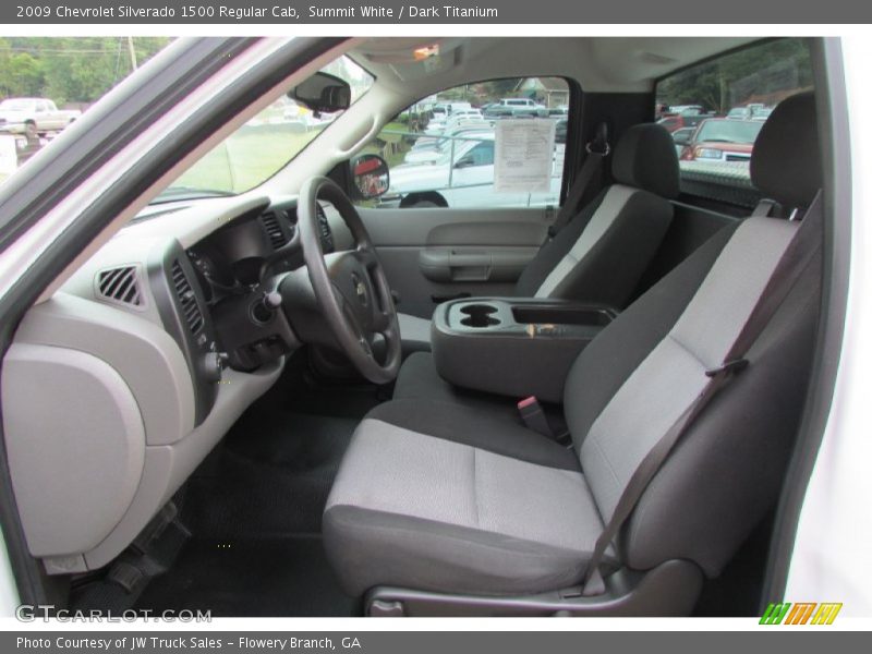 Summit White / Dark Titanium 2009 Chevrolet Silverado 1500 Regular Cab