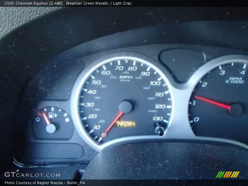 Meander Green Metallic / Light Gray 2005 Chevrolet Equinox LS AWD