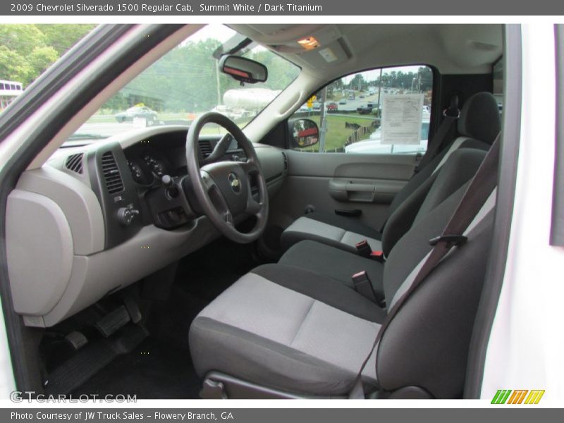 Summit White / Dark Titanium 2009 Chevrolet Silverado 1500 Regular Cab