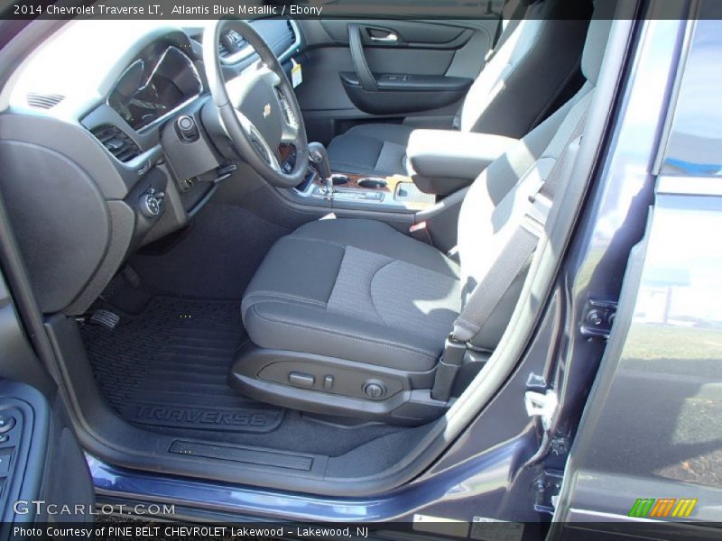 Atlantis Blue Metallic / Ebony 2014 Chevrolet Traverse LT