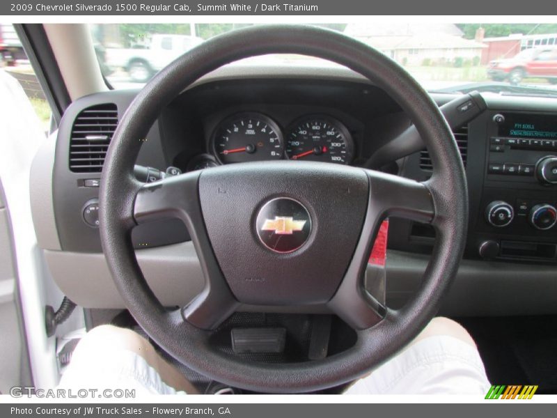 Summit White / Dark Titanium 2009 Chevrolet Silverado 1500 Regular Cab