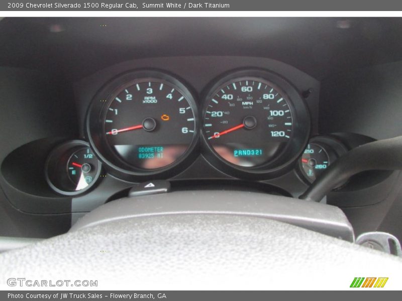 Summit White / Dark Titanium 2009 Chevrolet Silverado 1500 Regular Cab