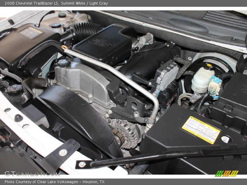 Summit White / Light Gray 2008 Chevrolet TrailBlazer LS