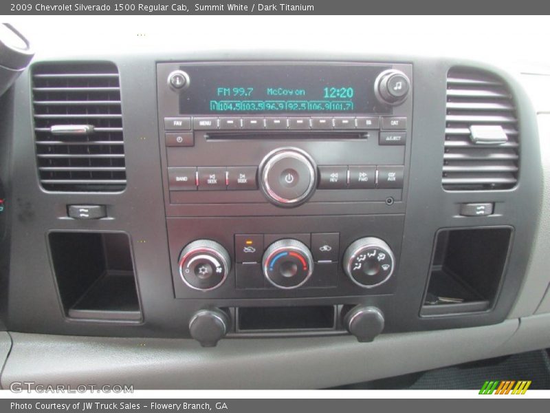 Summit White / Dark Titanium 2009 Chevrolet Silverado 1500 Regular Cab