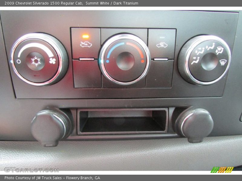 Summit White / Dark Titanium 2009 Chevrolet Silverado 1500 Regular Cab