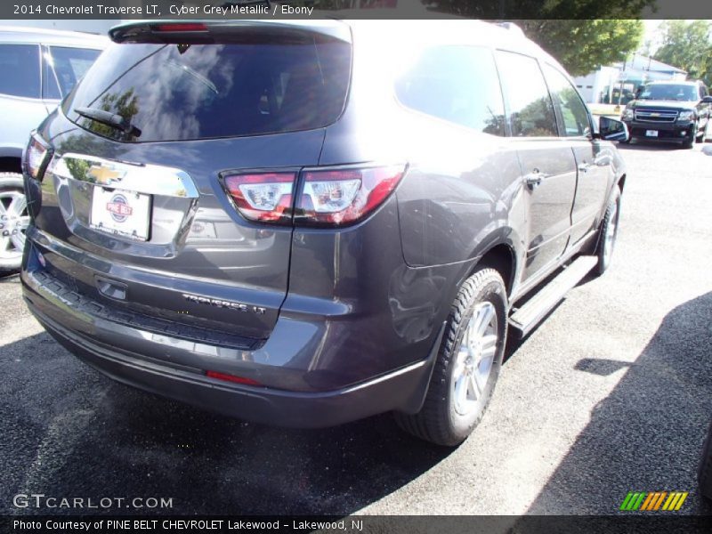 Cyber Grey Metallic / Ebony 2014 Chevrolet Traverse LT