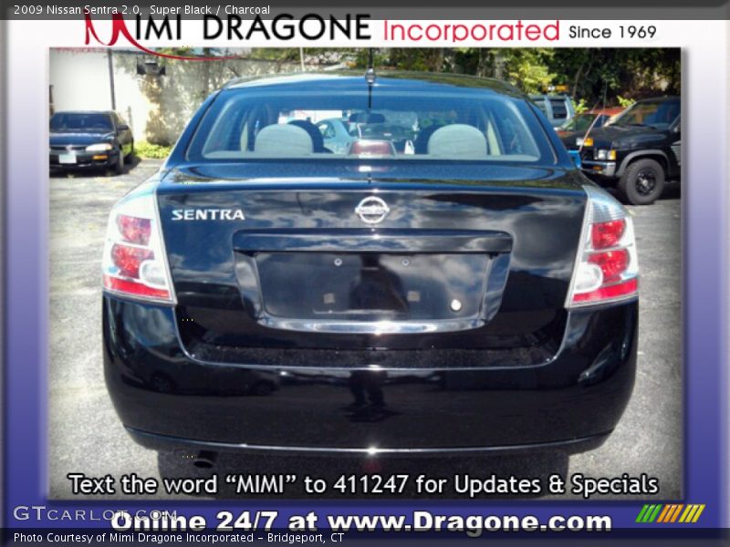 Super Black / Charcoal 2009 Nissan Sentra 2.0