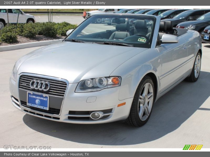 Light Silver Metallic / Ebony 2007 Audi A4 2.0T quattro Cabriolet