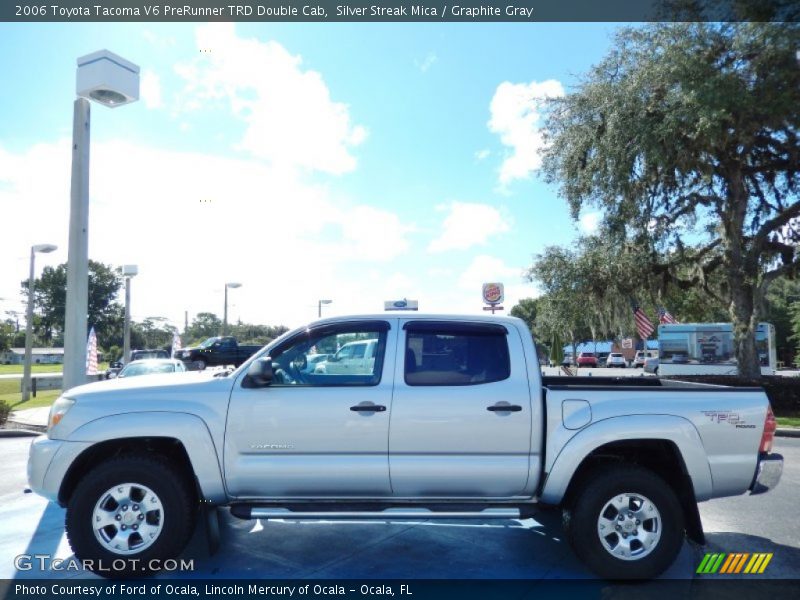 Silver Streak Mica / Graphite Gray 2006 Toyota Tacoma V6 PreRunner TRD Double Cab