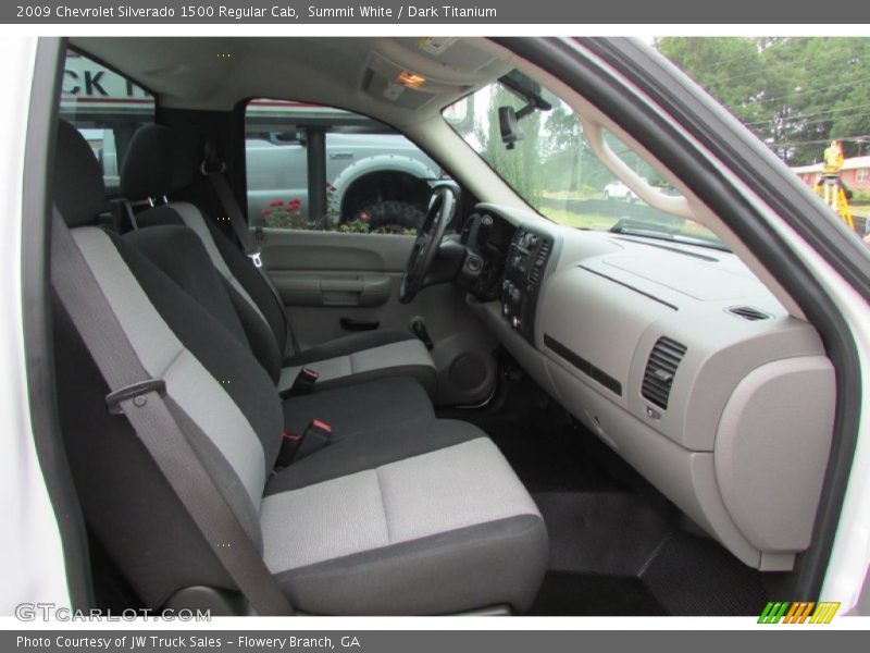 Summit White / Dark Titanium 2009 Chevrolet Silverado 1500 Regular Cab