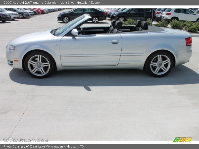 Light Silver Metallic / Ebony 2007 Audi A4 2.0T quattro Cabriolet