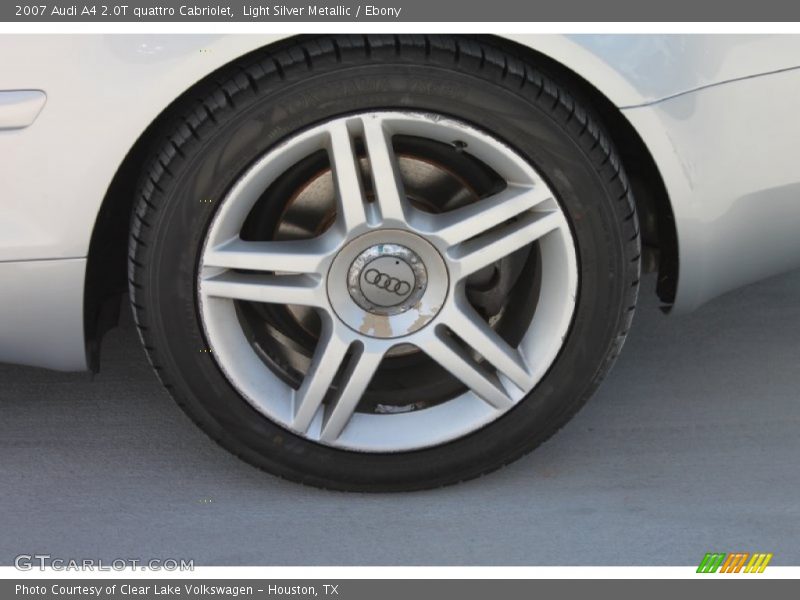 Light Silver Metallic / Ebony 2007 Audi A4 2.0T quattro Cabriolet