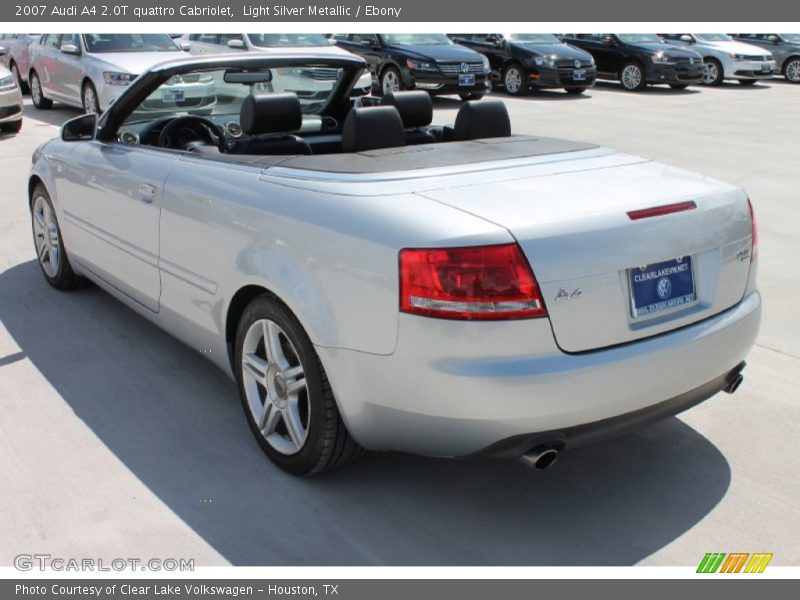 Light Silver Metallic / Ebony 2007 Audi A4 2.0T quattro Cabriolet