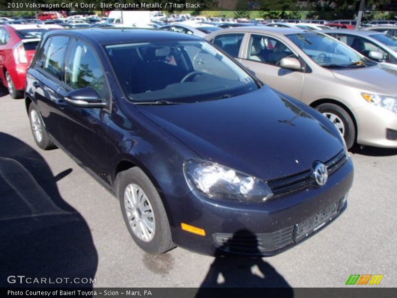 Blue Graphite Metallic / Titan Black 2010 Volkswagen Golf 4 Door