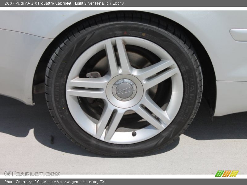 Light Silver Metallic / Ebony 2007 Audi A4 2.0T quattro Cabriolet