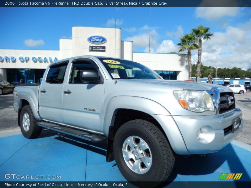 Silver Streak Mica / Graphite Gray 2006 Toyota Tacoma V6 PreRunner TRD Double Cab