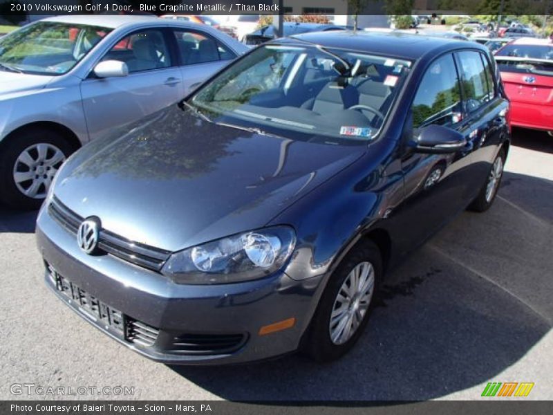 Blue Graphite Metallic / Titan Black 2010 Volkswagen Golf 4 Door