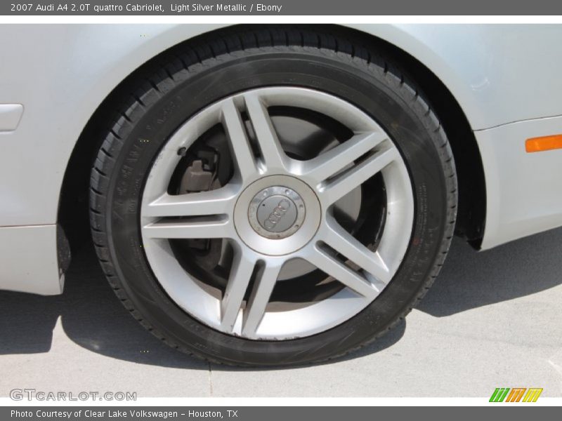 Light Silver Metallic / Ebony 2007 Audi A4 2.0T quattro Cabriolet