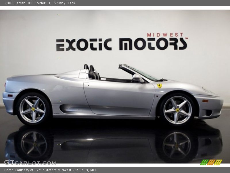 Silver / Black 2002 Ferrari 360 Spider F1