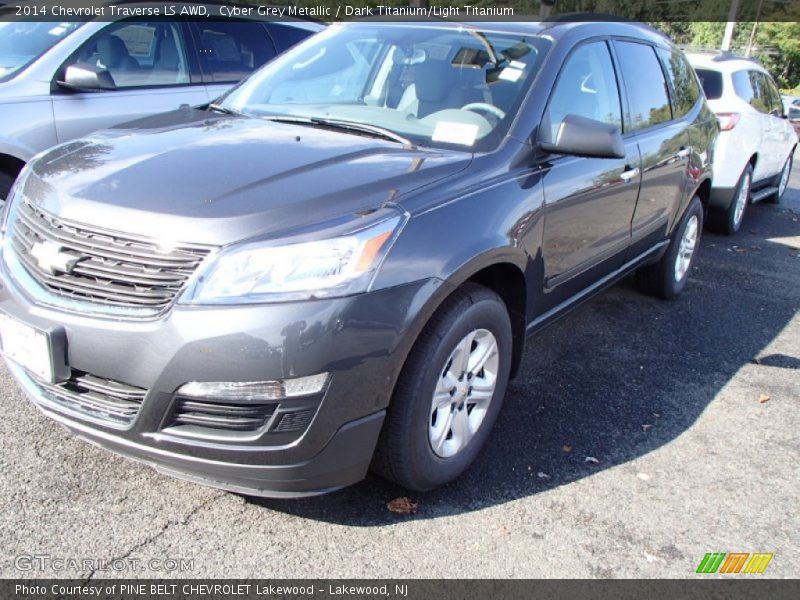Cyber Grey Metallic / Dark Titanium/Light Titanium 2014 Chevrolet Traverse LS AWD