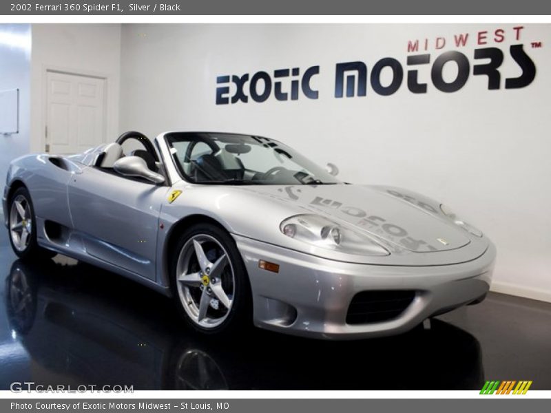 Silver / Black 2002 Ferrari 360 Spider F1