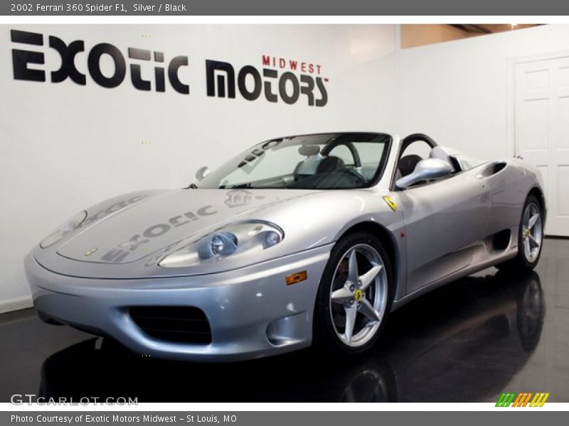 Silver / Black 2002 Ferrari 360 Spider F1