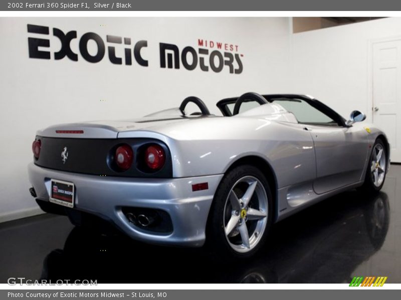 Silver / Black 2002 Ferrari 360 Spider F1