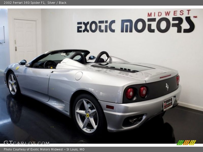 Silver / Black 2002 Ferrari 360 Spider F1