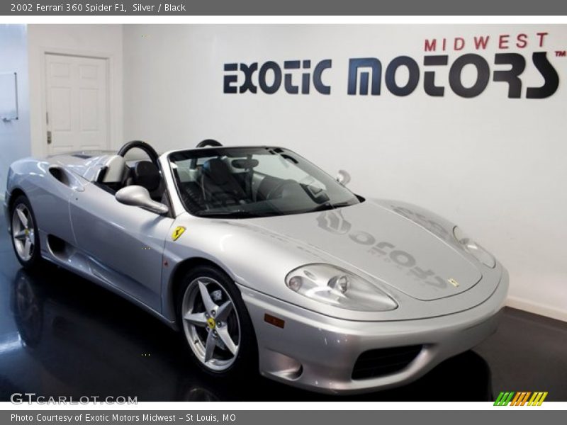 Silver / Black 2002 Ferrari 360 Spider F1