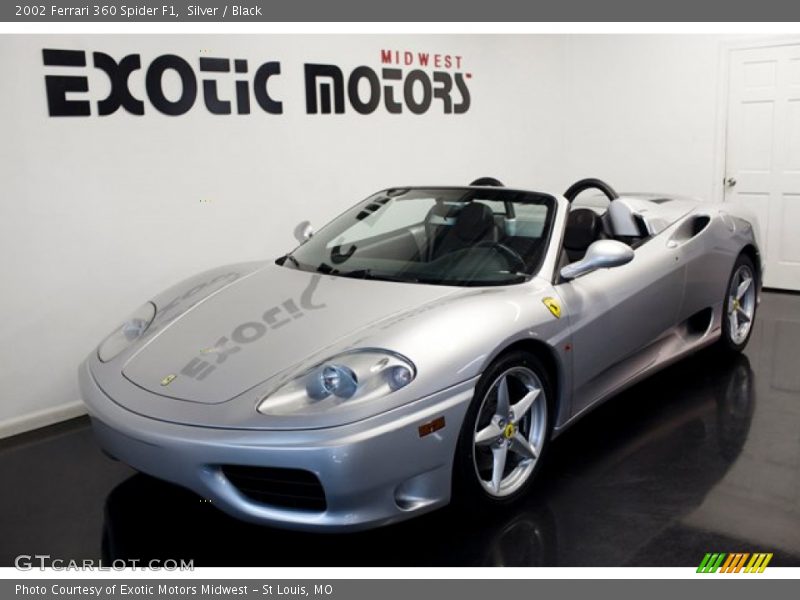 Silver / Black 2002 Ferrari 360 Spider F1