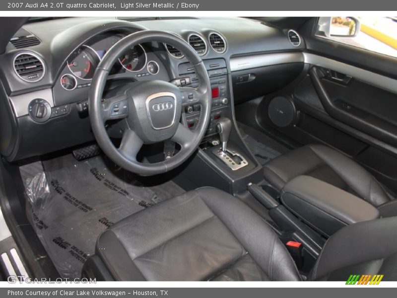 Light Silver Metallic / Ebony 2007 Audi A4 2.0T quattro Cabriolet