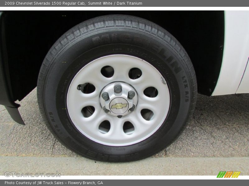 Summit White / Dark Titanium 2009 Chevrolet Silverado 1500 Regular Cab