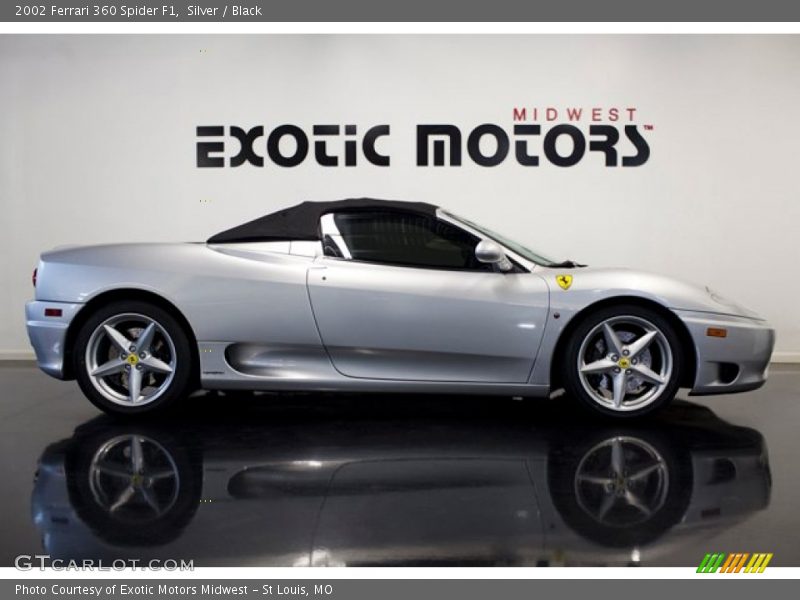 Silver / Black 2002 Ferrari 360 Spider F1