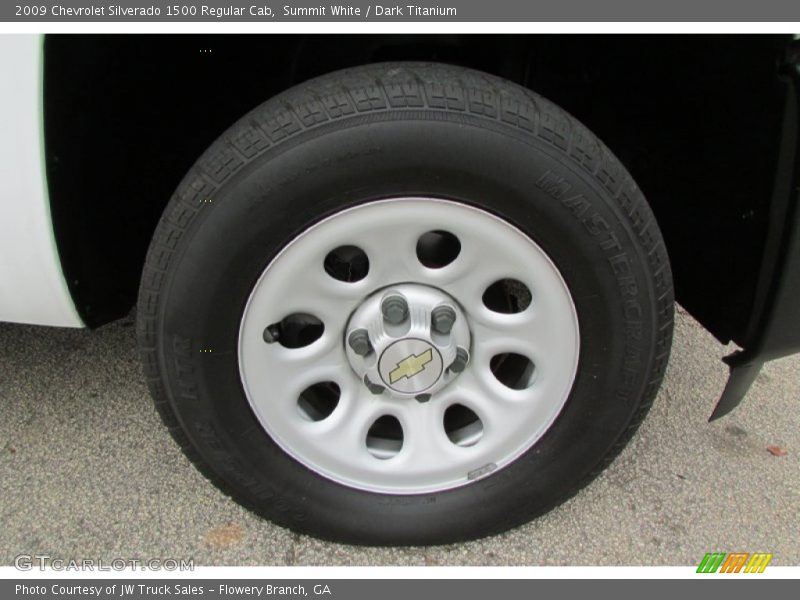 Summit White / Dark Titanium 2009 Chevrolet Silverado 1500 Regular Cab