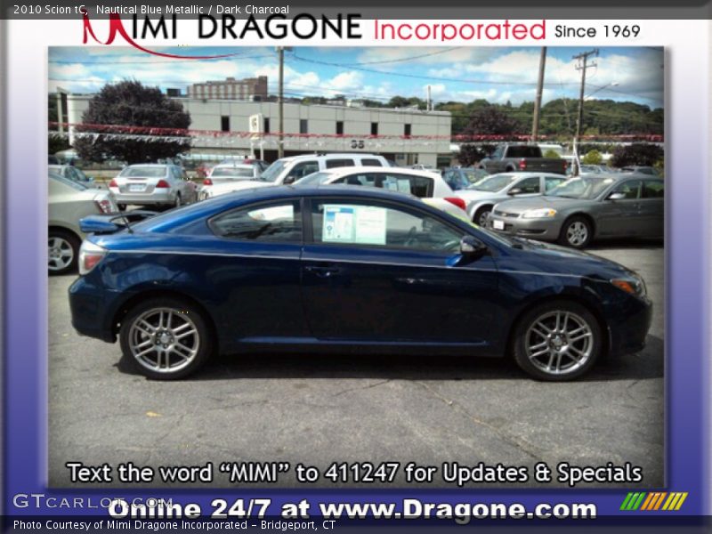 Nautical Blue Metallic / Dark Charcoal 2010 Scion tC