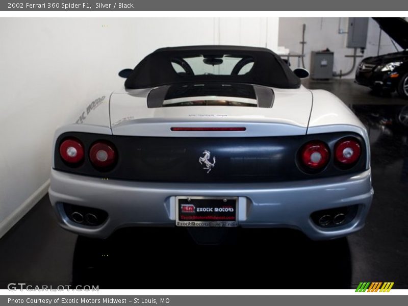Silver / Black 2002 Ferrari 360 Spider F1