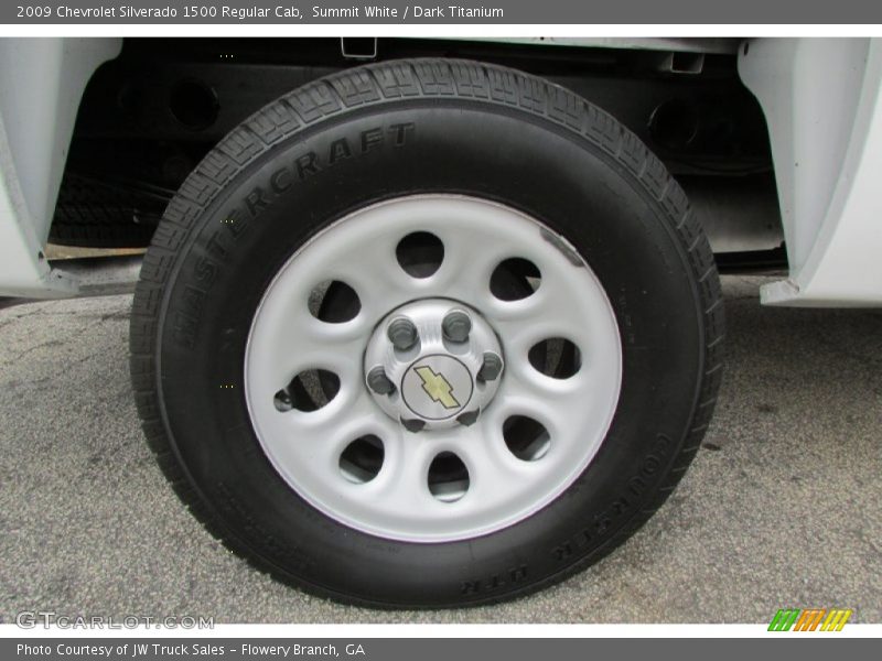Summit White / Dark Titanium 2009 Chevrolet Silverado 1500 Regular Cab