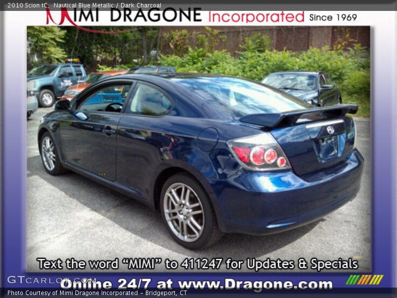Nautical Blue Metallic / Dark Charcoal 2010 Scion tC