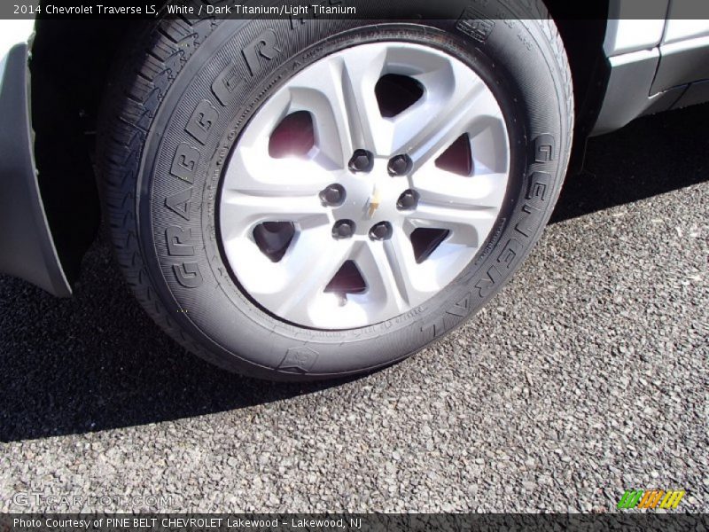 White / Dark Titanium/Light Titanium 2014 Chevrolet Traverse LS